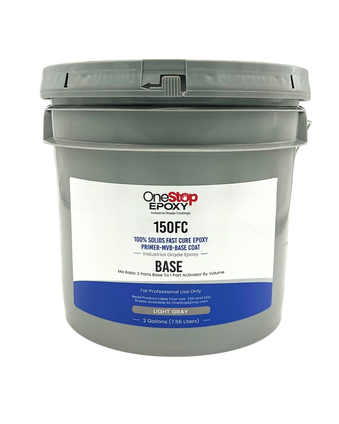 2-gallon base component for the 150 Fast Cure self leveling 100% solids epoxy kit.