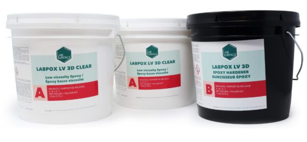 LABPOX LV 3D UV Resistant Epoxy - Clear 3 Gal Kit