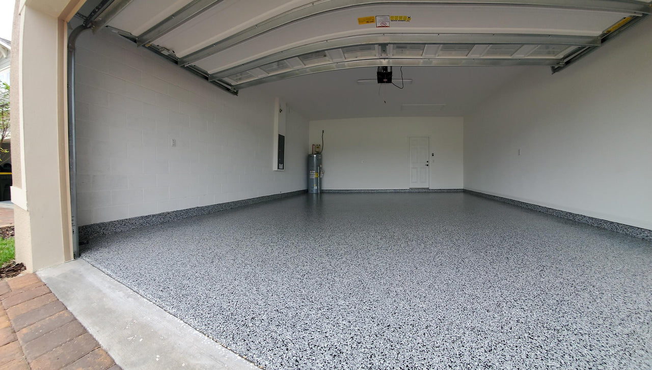 Full Flake Epoxy Flooring System with Moisture Vapor Barrier