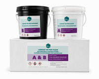 Thumbnail for A complete 2-gallon LABFAST 85 PRO kit featuring a black Part B hardener bucket and a white Part A resin pail positioned behind a professional product box on a clean white background.