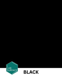 Thumbnail for LabSurface LABPOX 30 Black solid color epoxy resin, providing a deep, high-gloss obsidian finish for showrooms.