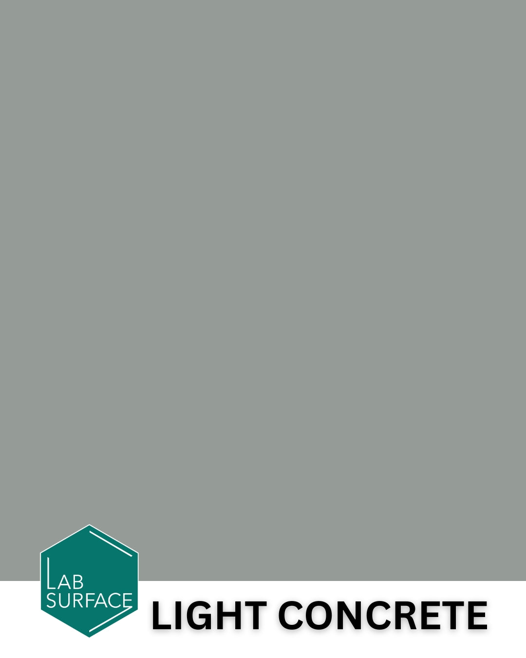 LabSurface LABPOX 30 Light Concrete solid color epoxy swatch, a bright and reflective light gray floor coating.