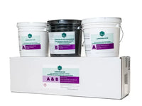 Thumbnail for LABSHIELD ECO 3 Gallon Kit featuring low-odor, 100% solids polyaspartic Part A and Part B buckets for professional indoor epoxy floor coating.