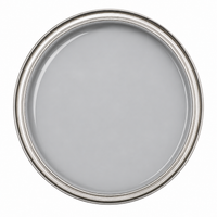 Thumbnail for Top-down view of an open metal container showing the smooth, high-gloss consistency of One Stop Epoxy Light Gray liquid pigment.
