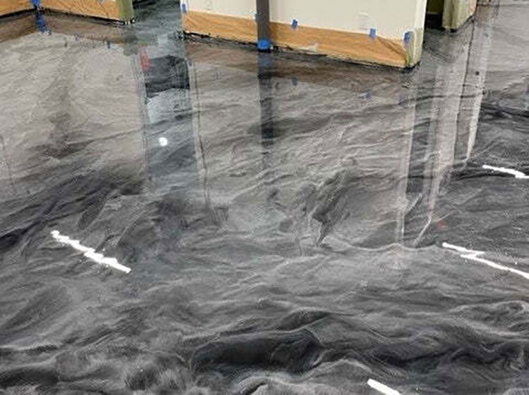 Metallic Marble Epoxy Floor - Metallic Floors Installed Nationwide