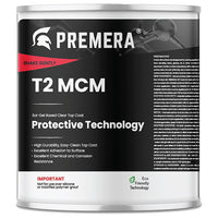 Thumbnail for 1 Gallon can of Premera T2 MCM Topcoat Gloss, a high-durability and scratch-resistant clear quartz coating for metallic epoxy floors.