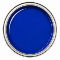 Thumbnail for A top-down view of an open container showcasing the deep, vibrant saturation of Royal Blue liquid epoxy pigment for industrial floor coatings.