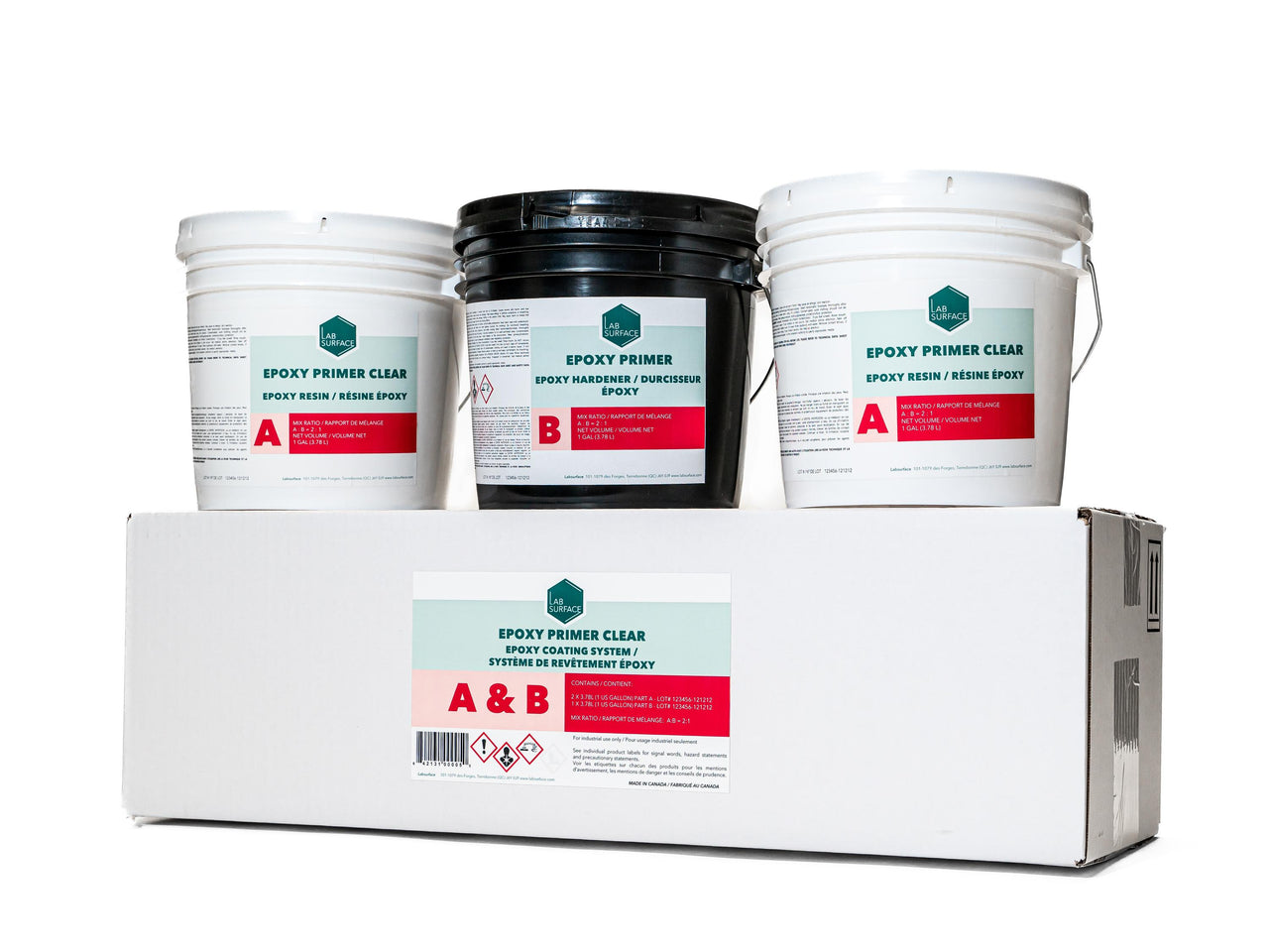 Lab Surface Epoxy Primer – VOC Free 100% Solids Concrete Primer – One ...